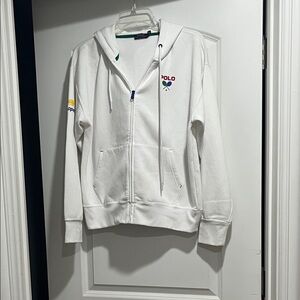 Ralph Lauren White Polo US Open Hoodie